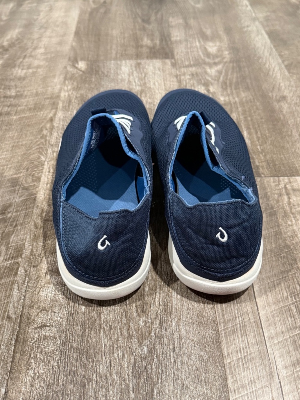 Moku Pae Men's Boat Shoes - Trench Blue/Off White | OluKai - Picture 4 of 8
